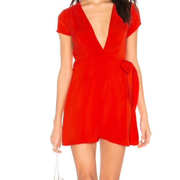 Kaia Wrap Mini Dress (Revolve) - New w/ Tags - Picture 1 of 2